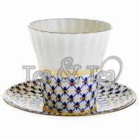 Filiżanka Dmuchawiec Siatka Kobaltowa 180 ml Łomonosov Filiżanka Dmuchawiec Siatka Kobaltowa 180 ml Łomonosov