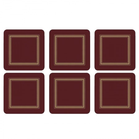 Podkładki Burgundy Classic 10.5x10.5 cm Pimpernel