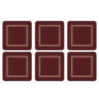 Podkładki Burgundy Classic 10.5x10.5 cm Pimpernel