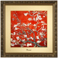 Obraz Almond Tree Red 68x68cm Vincent van Gogh Goebel