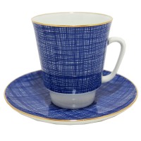 Filiżanka Majowa a'la Dżins Paski 185ml Łomonosov Filiżanka Majowa a'la Dżins Paski 185ml Łomonosov