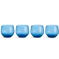Zestaw 4 szklanek 350ml, niebieskie Sagaform Zestaw 4 szklanek 350ml, niebieskie Sagaform