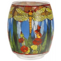 Podgrzewacz szklany Dragonfly Louis Comfort Tiffany Goebel Podgrzewacz szklany Dragonfly Louis Comfort Tiffany Goebel