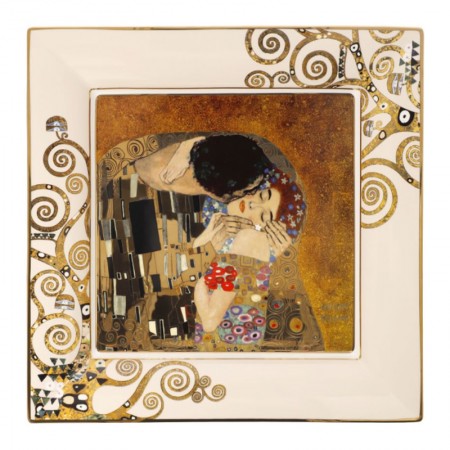 Miska - Pocałunek 30 x 30 cm  Gustaw Klimt Goebel