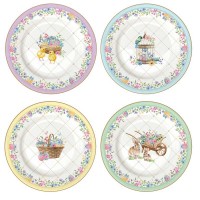 Zestaw 4 Talerzy Wielkanocnych 19 cm Easy Life
