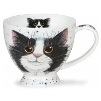 Kubek Skye Catter Splatter Black & White 450 ml Dunoon