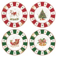 Talerzyki deserowe Christmas Tale 19 cm, 4szt. Easy Life