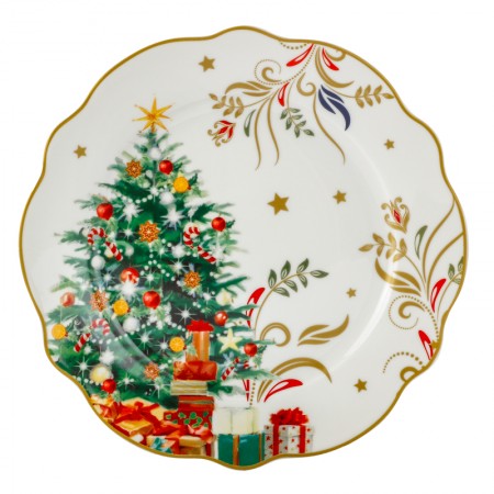 Talerze deserowe Choinka 19 cm, 4szt. Magnoble