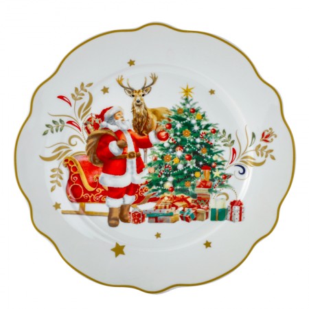 Talerze deserowe Mikołaj 19 cm, 4szt. Magnoble