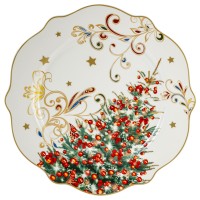 Talerz obiadowy Choinka 27cm Magnoble