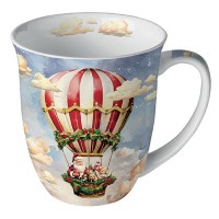 Kubek Santa's Air Ballon 400ml Ambiente