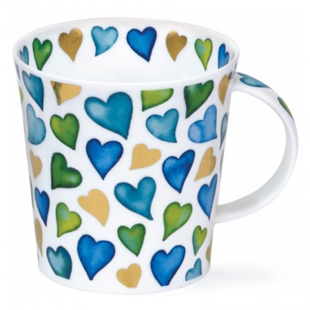 Kubek Lomond Lovehearts Blue 320ml Dunoon