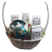 Porcelanowy kosz z herbatami