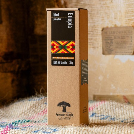 KAWA ETIOPIA DIJMAH JASNO PALONA 250G W PUDEŁKU