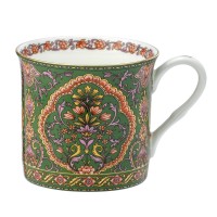 Kubek Kwiaty Zielony 300ml English Collection