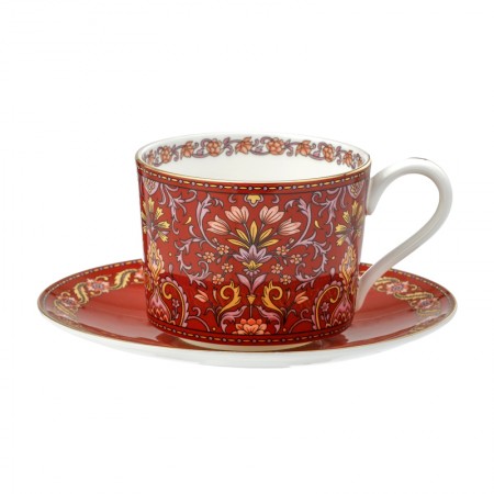 Filiżanka w Kwiaty Czerwona 225 ml English Collection