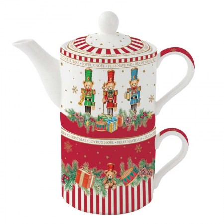 Tea For One Christmas Teddy 280ml Easy Life